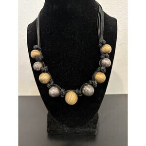 Sterling Silver 925 & Genuine Leather Necklace Minimalist